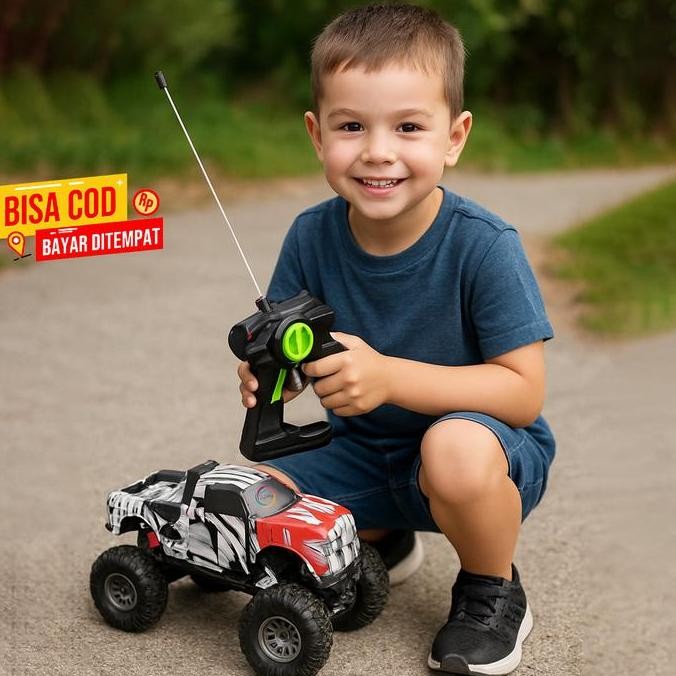 PROMO - MAINAN MOBIL RC OFFROAD 4X4 TRACK ROCK4 CRAWLER PR17400 OFFRROAD PICKUP FREE BATERAI DAN CHA