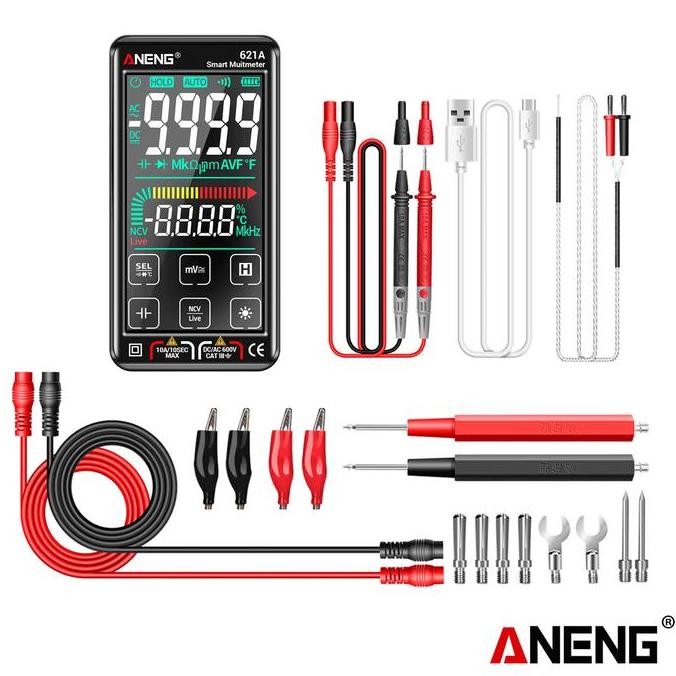 Aneng 621A Pro Multimeter Digital Smart Touch Screen Watch mA Current Ori