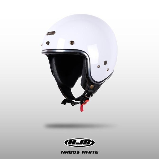 NJS NR80's Solid List Chrome -Helm Retro | Helm NJS | NJS Retro | Retro | NJS NR80S | NR80S POLOS | 