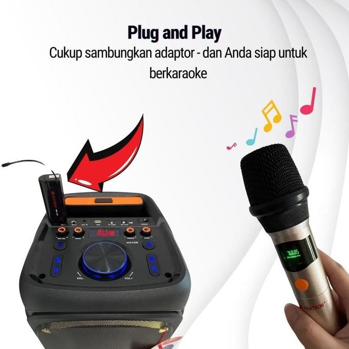 MIC Wireless untuk Speaker Asatron HT 8871 UKM