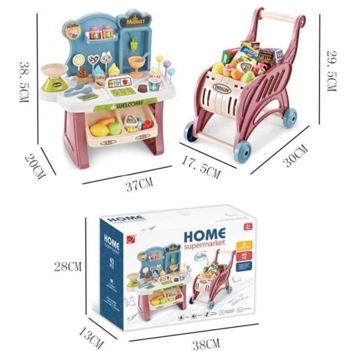 PROMO - Home Supermarket Play Set / Mainan Supermarket
