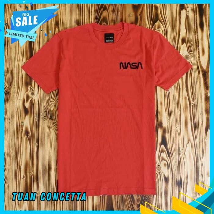 KAOS TSHIRT BAJU COMBED 30S DISTRO LOGO KECIL ZARA NASA POLOS CUSTOM INDONESIA PRIA WANITA UNISEX TE