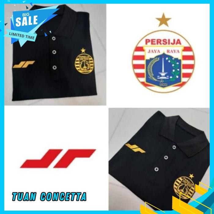 KAOS POLO SHIRT TSHIRT BAJU KERAH DISTRO PERSIJA OFFICIAL BARU THE JAKMANIA JAKARTA POLOS CUSTOM IND