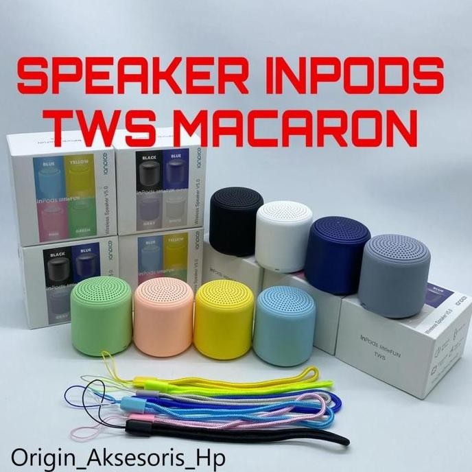 Speaker Macaron Inpods 12 Wireless Bluetooth Speaker Inpods Original