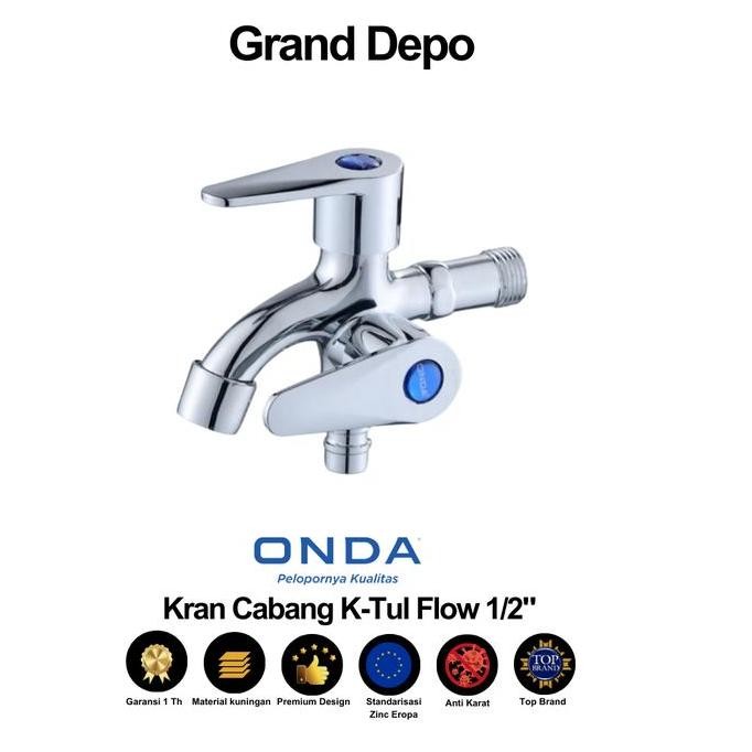 Kran Cabang K-Tul Flow 1/2" Onda / Kran Air Cabang Onda Original