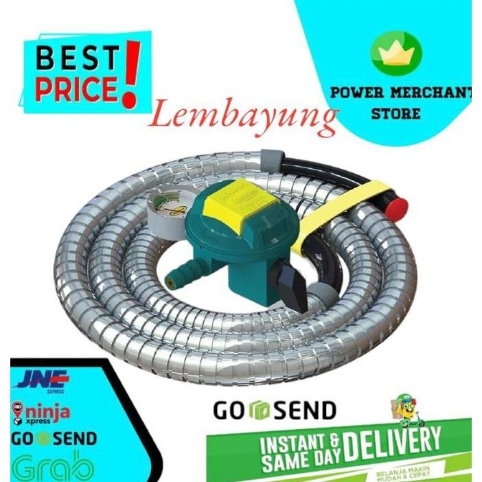 Terbaik Quantum Qrl-142 Selang & Regulator Tekanan Rendah 100% Ori