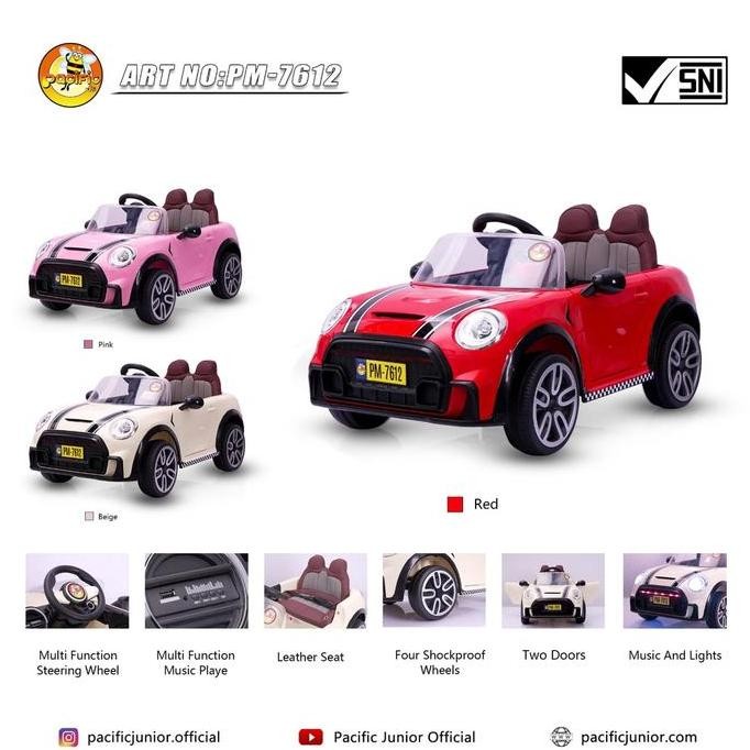 Terbaik Mobil Aki Mini Cooper Pm7612 Pm-7612 Pm 7612 100% Ori