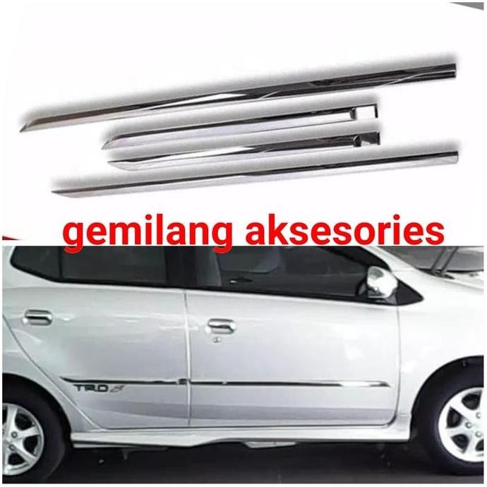 list / lis body / lis pintu chrome mobil agya / ayla