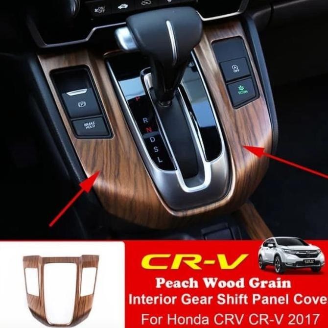 Panel matic Honda CRV turbo wood grain warna kayu
