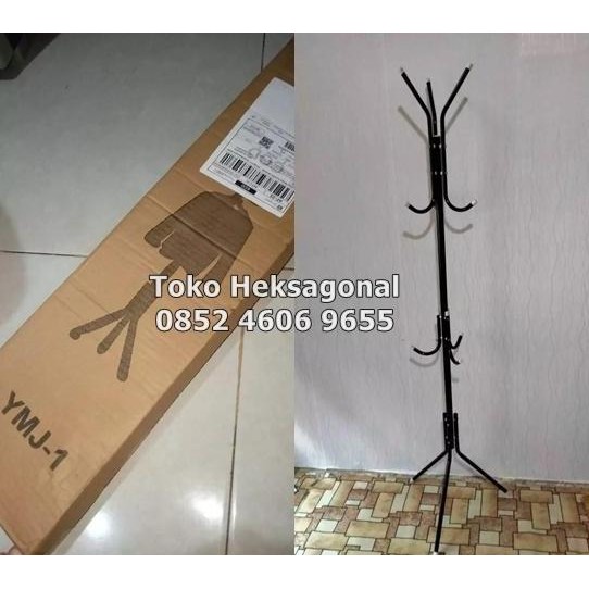 ,,,,,,,] Stand hanger gantungan berdiri tas dan topi homedekorationshop Balikpapan