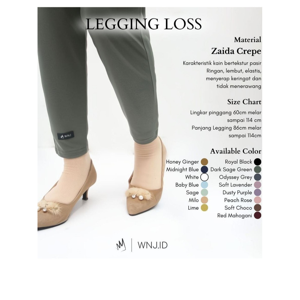 WNJ - Celamis Celana Dalaman Gamis Legging Wanita Muslimah