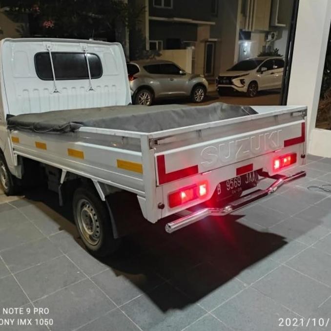 BUMPER PELINDUN BELAKANG/INJAKAN ALL NEW CARRY 2019-2023 PIPA CHROME