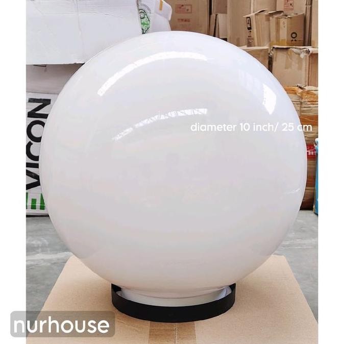 lampu taman bulat lampu tugu pagar meval 10 inch 25 cm lampu pilar outdoor AS