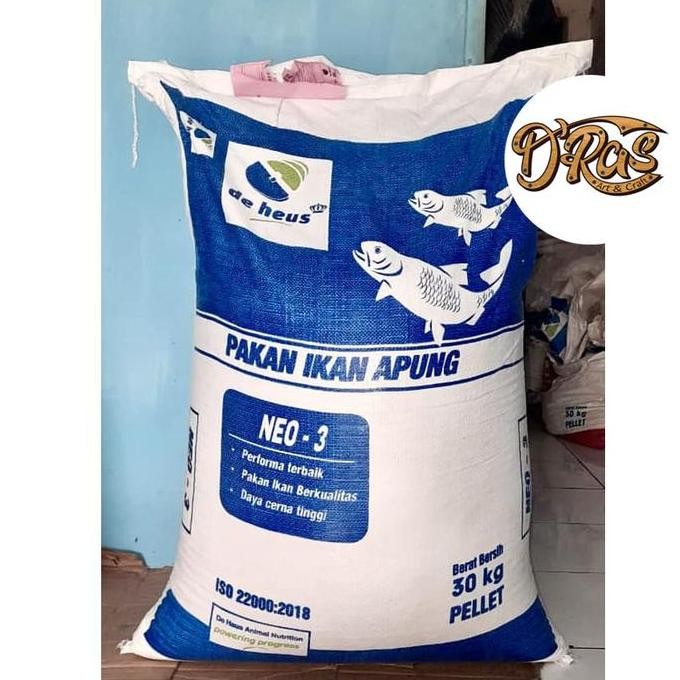 pakan ikan pelet ikan De Heus NEO 30kg AME