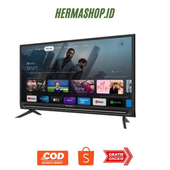 Promo D-54 [Kargo] Sharp Smart Google Tv Led 32 Inch Hd-Ready Digital Dvb-T2 Chromecast 2T-C32Gh3000