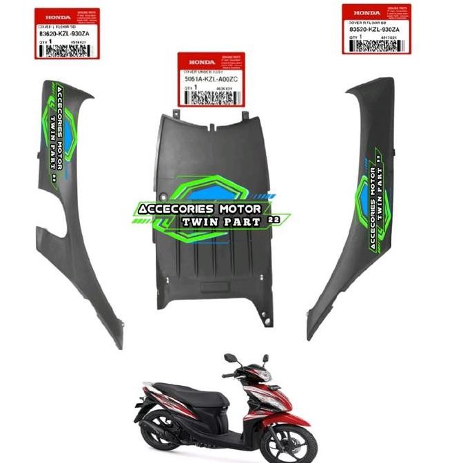 Cover Under Dek Kolong Cover Sambungan Body Bawah Lr Kanan Kiri Honda Spacy Karbu Spacy Fi 2012 2013