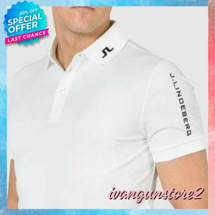 BAHAN BERKUALITAS TINGGI KAOS POLO SHIRT TSHIRT BAJU KERAH DISTRO J.LINDEBERG GOLF SKI J LINDEBERG P