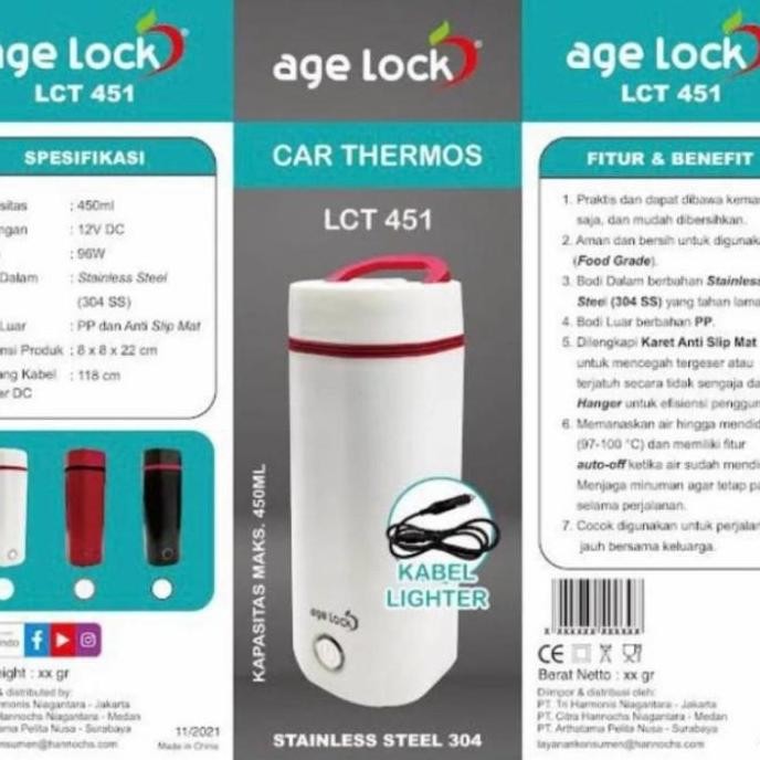 TERBARU - Agelock Car Thermos LCT451 / Termos Air Mobil