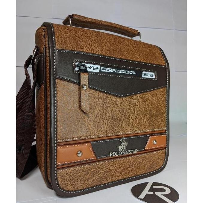 Tas Selempang Pria Tas Selempang Pria Polo Amstar Original Pu Leather Tas Kulit