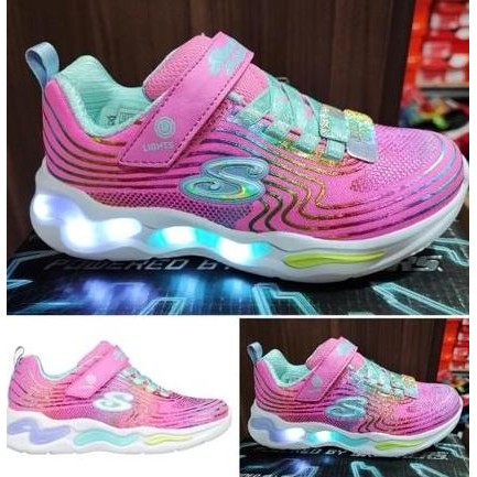 (New) Skechers Kids S-Lights 302338/Pkmt