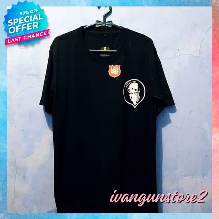 KAOS TSHIRT BAJU OBRAL MURAH COMBED 30S DISTRO LOGO KECIL ORANG TUA AMER POLOS CUSTOM INDONESIA PRIA