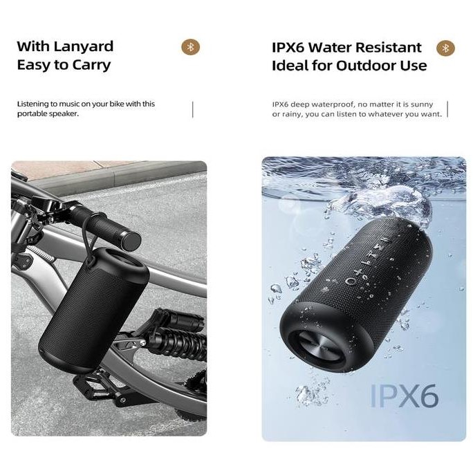 Usams Yx008 Portable Outdoor Wireless Speaker Bluetooth Ipx6