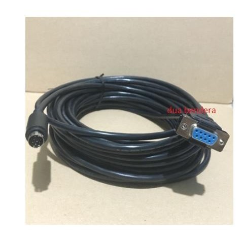 KABEL SERIAL RS232 DB9 PIN FEMALE to 8 PIN MINI DIN MALE ASSEMBLY 15M