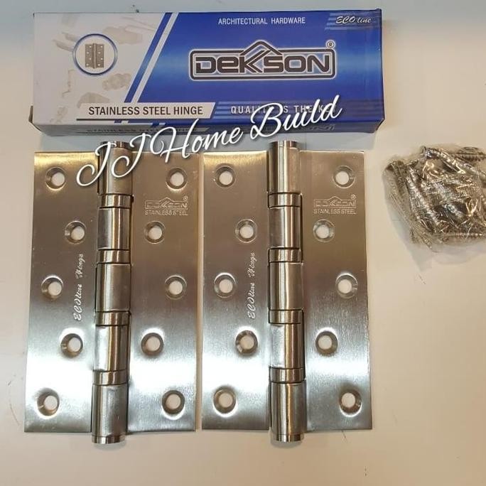 Terbaik Engsel Pintu Dekson 5" 5X3"X3X4Bb Ecoline Stainless Stell 100% Ori