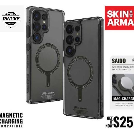 Skinarma Saido Magsafe Case Samsung S25 Ultra Casing Magnetic S25 Ultra Original Premium