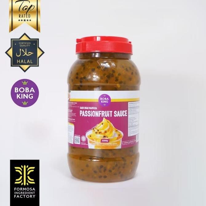 Passion Fruit Sauce Boba King / Saus Rasa Buah Markisa