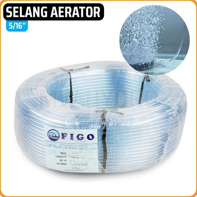 Produk Terbaik] Selang Aerator Aquarium / Selang Elastis Bening 5/16", per Rol
