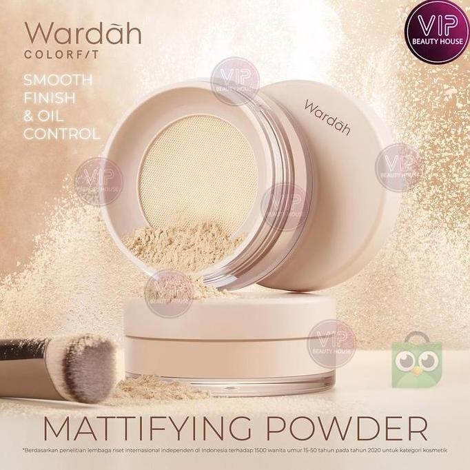 Terbaik Vip | Wardah Colorfit Mattifying Powder 15G Bedak Tabur Oil Control 100% Ori