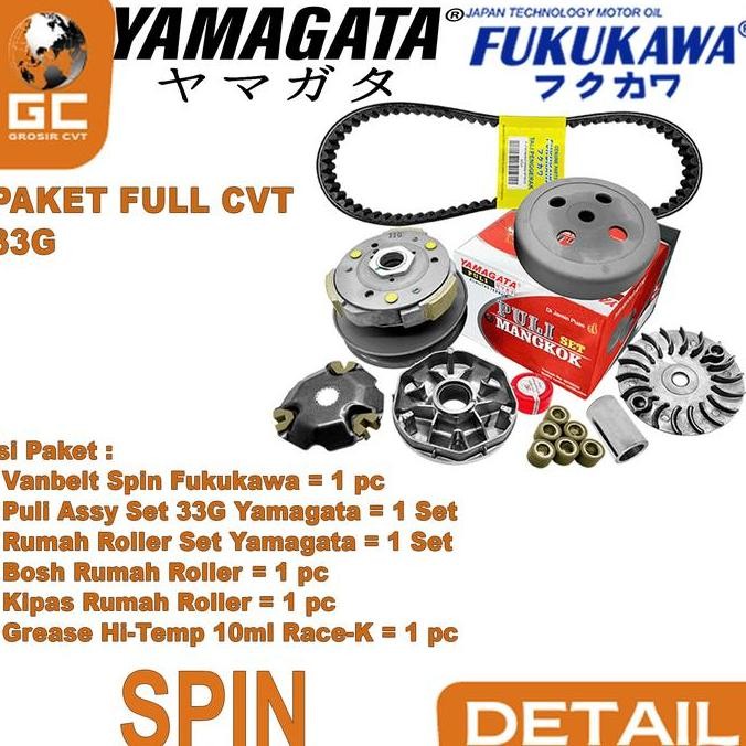 Paket Full Upgrade Cvt Suzuki Spin Skywave Skydrive Hayate 125 33G Yamagata Fukukawa Thailand