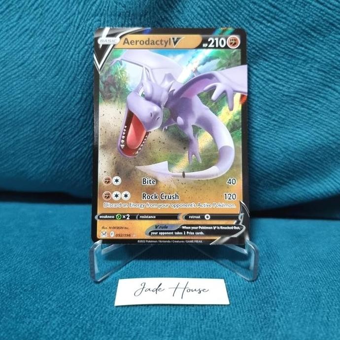 New  Aerodactyl V 092/196 (Lost Origin) - Kartu Pokemon TCG English