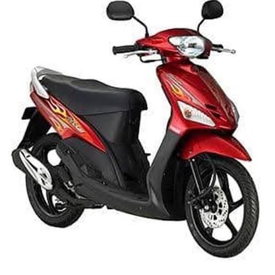 BATOK DEPAN BELAKANG HITAM SET MIO SPORTY KARBURATOR 2004 - 2007