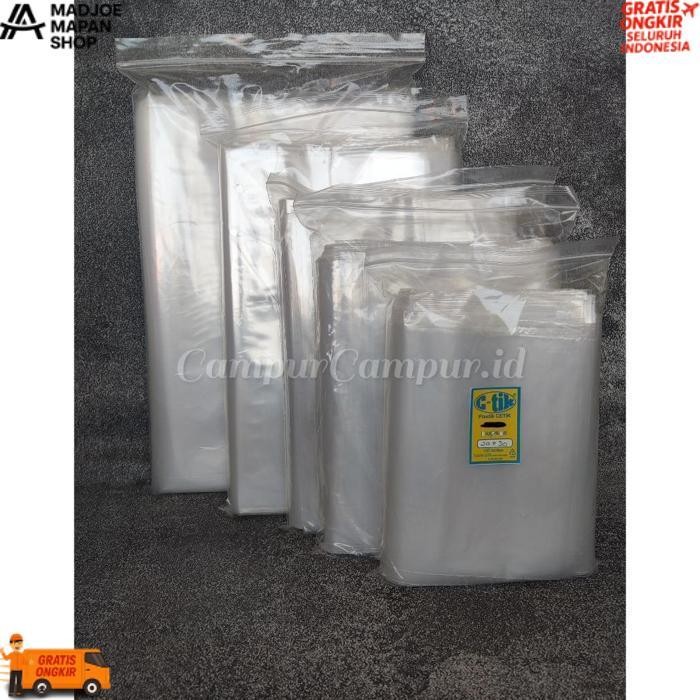 Berkualitas Plastik Ziplock Bening 40X55 Plastik Packing Baju Sepatu Plastik Klip Tanpa Plong Besar 