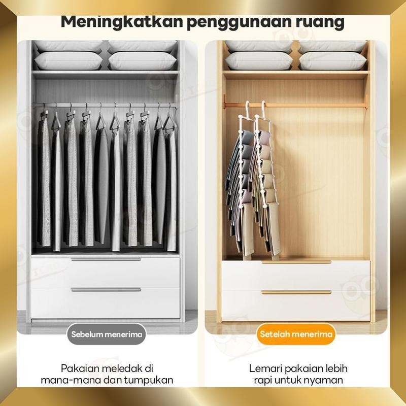 Termurah Gantungan Baju Hanger Jepit Anti Karat Gantungan Jilbab Multifungsi - Termurah Terlaris Ber