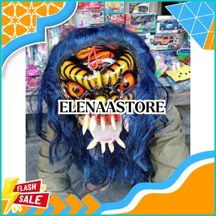 READY Topeng Buto Ijo / Topeng Gedruk Mika / Topeng Tradisional Gedruk Mika / Topeng Rampak Buto DIS