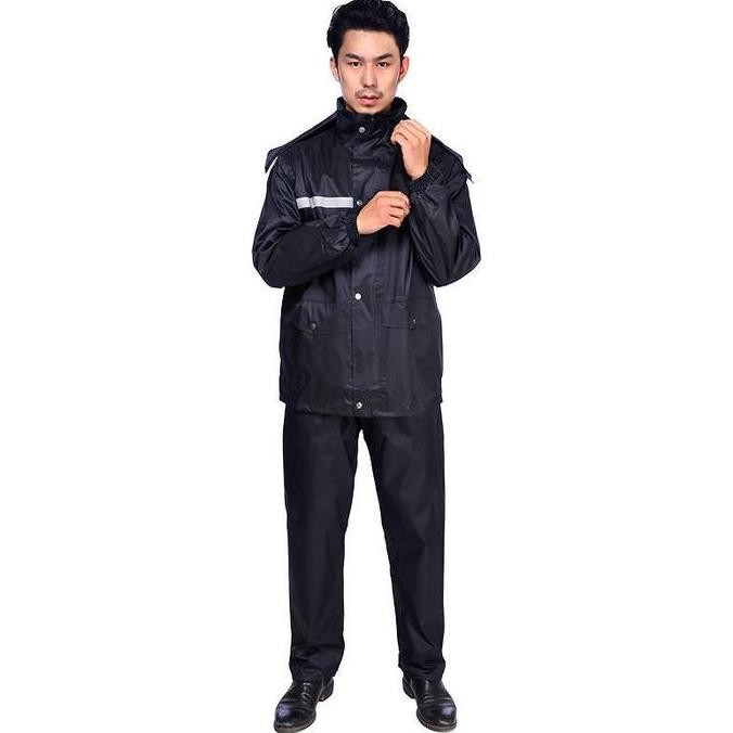 Jas Hujan Mantel Dewasa Setelan Celana Tebal Pria Wanita Rhodey Ori