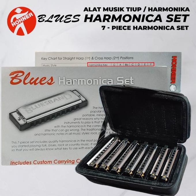 Harmonica Hohner Blues Diatonic Set isi 7 EIG