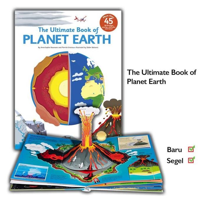 TERLARIS! Buku The Ultimate Book Of Planet Earth Pop Up Lift the Flap Twirl