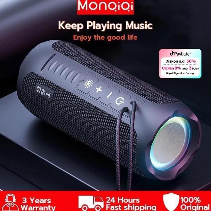 Speaker Bluetooth Full bass original MonQiQi TG227 Speaker komputer Wireless Pembicara Portable  Spi