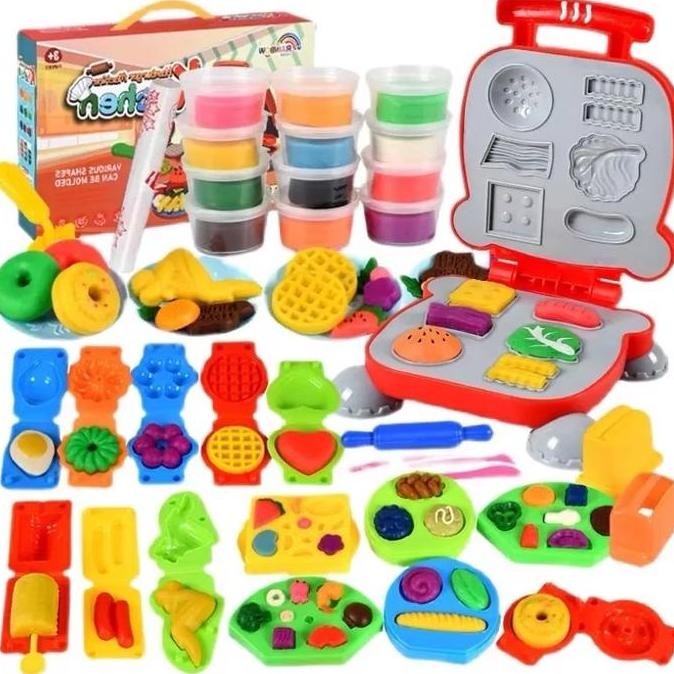 Mainan Edukasi Anak Play Doh Maker / Playdoh Ice Cream / Food Maker