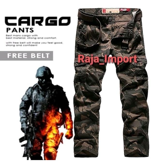 CELANA CARGO IMPORT//CELANA LORENG PANJANG PRIA//CELANA GUNUNG//CELANA PDL PRIA//FREE SABUK PL