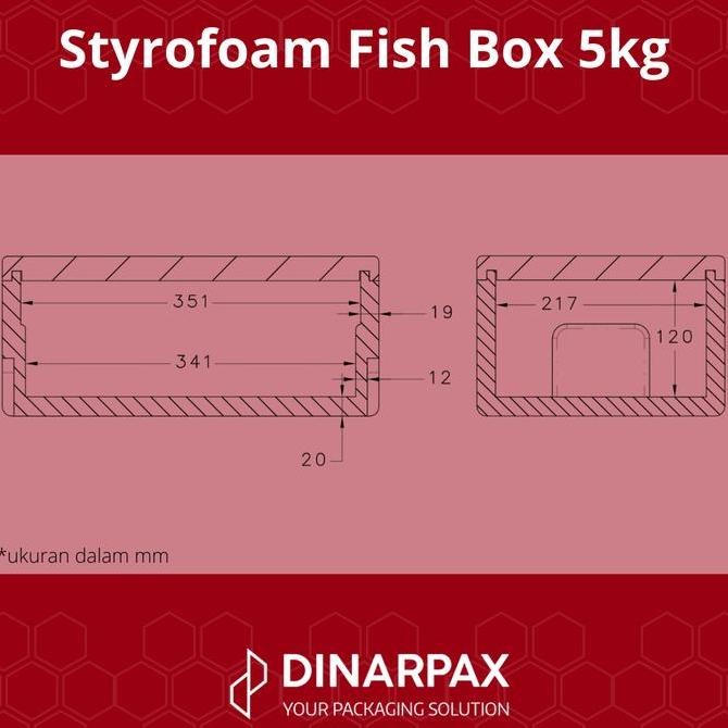 Styrofoam box kecil / Styrofoam DinarBox / Fish Box 5KG