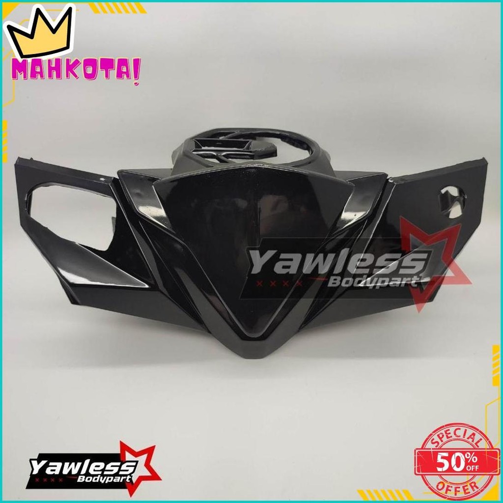 Batok Kepala Depan Beat New Esp 2016 2017 2018 Warna Hitam + Visor Beat Fi Esp / Batok Beat Esp Orig