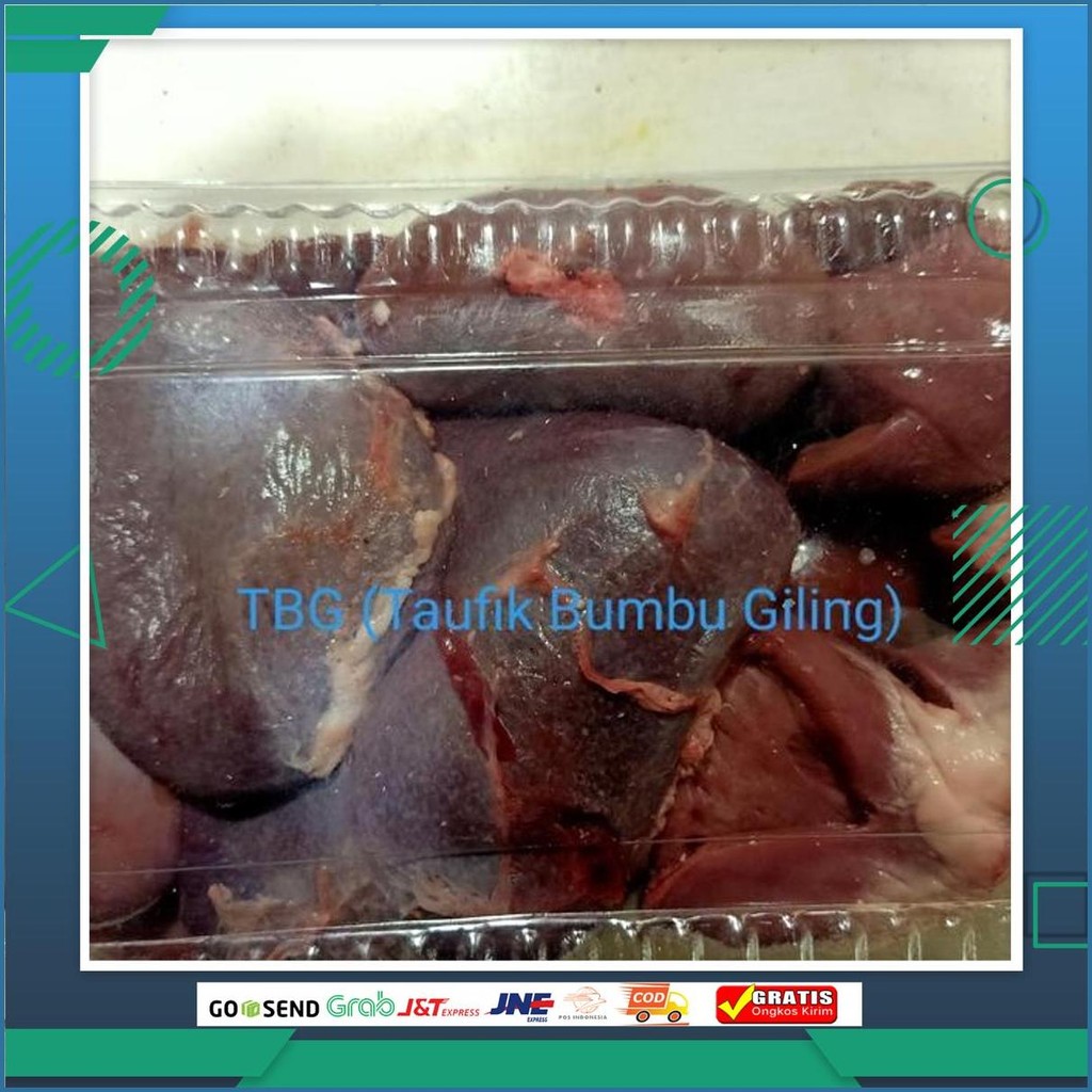 Hati Kambing 1Kg Campur Limpa, Paru, Jantung, Ginjal Sameday