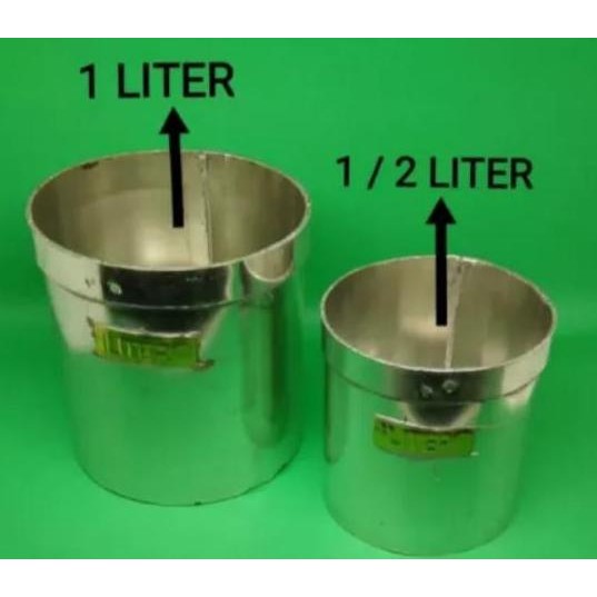 TAKARAN BERAS / LITERAN BERAS 1 LITER & 1/2 LITER