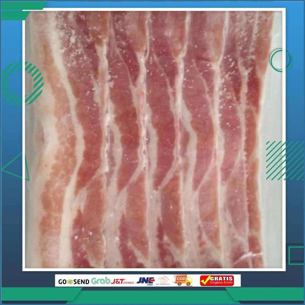 Samgyeopsal Korean Pork Belly Slice 500Gr Daging Babi Denmark Organik Non Halal