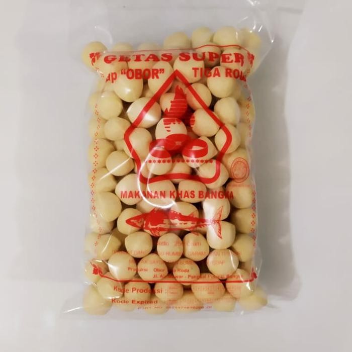 Kerupuk Getas Super cap obor tiga roda 250gram asli bangka
